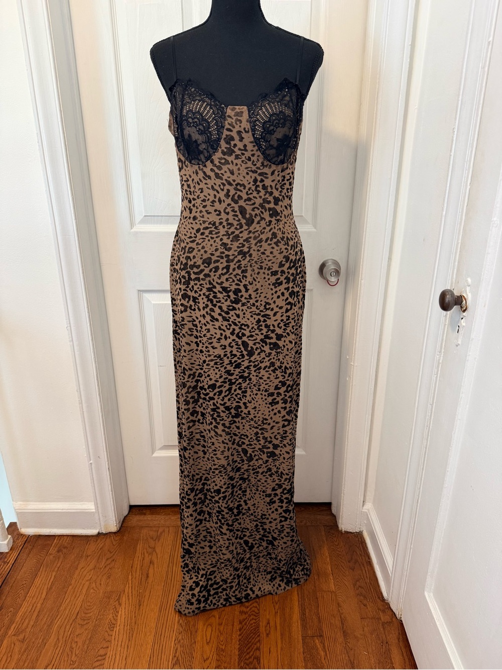 Fashion Nova Lexi Leopard Maxi Dress - XL
